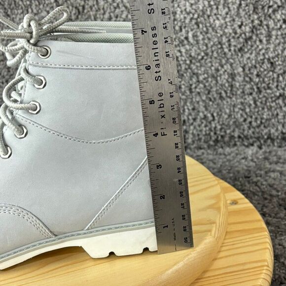 Timberland Campton Boots Womens 8.5 Nubuck Leather Light Gray Waterproof - Picture 6 of 9